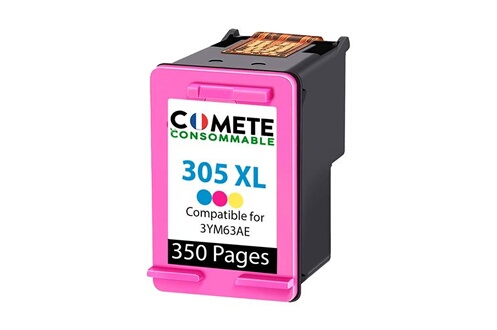 Cartouche d'encre Comete Consommable COMETE - 305XL - 1 Cartouche d'encre  Compatible avec HP 305 ou 305XL - Couleur - Marque française