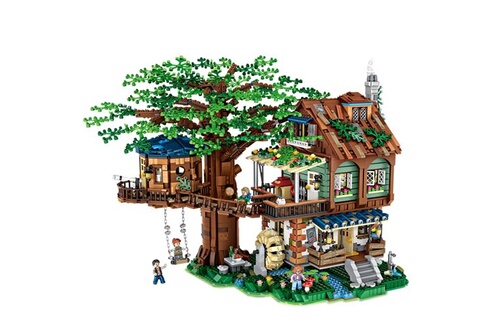 Autres jeux de construction GENERIQUE Jeu Construction de modèles cabane  dans les arbres 4761Pcs Mini Blocks DIY Game Y1033