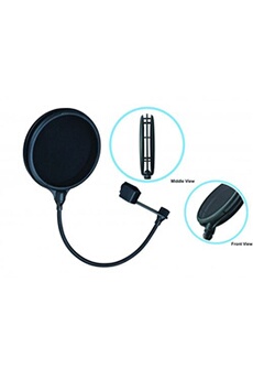 Neewer Filtre Anti-pop Bouclier de Microphone Professionnel Compatible avec  Yéti Bleu et Tout autre Microphone, Écran Anti-vent à Double Couche avec
