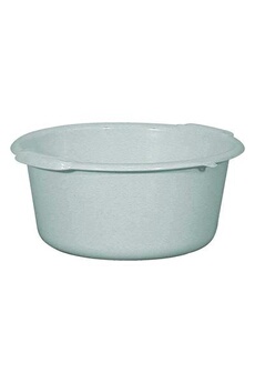 aluminium et plastique bassine 11l 38x16 rond*gris mouchete*riv