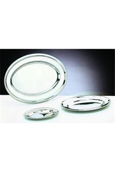 - ustensiles et accessoires de cuisine - plat ovale inox 30cm ( 7100-30-12 )