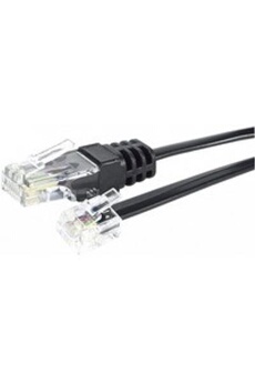 Câble téléphonique APM CORDON ADSL RJ11 MÂLE/MÂLE BLANC 2M