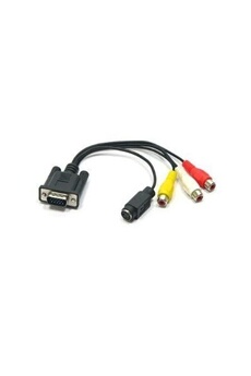 Vention 50cm Adaptateur VGA vers HDMI avec Câble Audio 3,5 mm et Câble  d'alimentation, Convertisseur VGA Mâle vers HDMI Femelle 1080P 60Hz pour