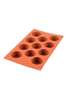 11 mini muffin - moule silicone d5/h2.8cm - - orange - silicone
