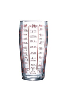 verre mesureur 58 cl - luminarc - transparent - verre