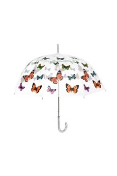 parapluie femme transparent motif papillons