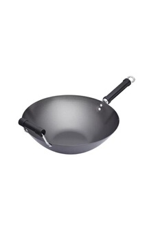 kitchen craft pure oriental wok anti-adhésif acier carbone 35,5 cm