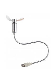 LogiLink Ventilateur de bureau USB, 30 dB, blanc
