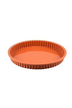 moule à tarte en silicone 26 cm - - orange - silicone