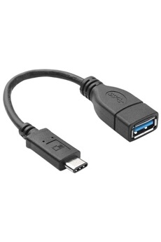 CableCreation Adaptateur de Type C vers USB 3.0, connecteur USB C mâle vers  USB A Femelle OTG à 90 °, Compatible avec MacBook Pro, Samsung Note 8