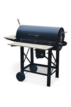 Barbecue fumoir au charbon de bois ø44cm – jacques – smoker premium avec  aérateurs. Fumoir. Gril. Boite de fumage. Noir