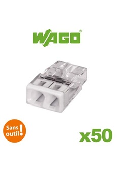 Wago - Lot de 25 mini bornes de connexion rapide S273 pour fils