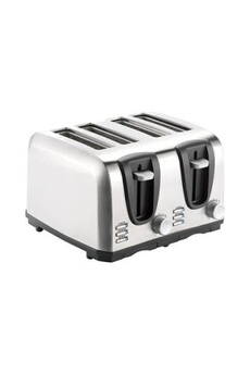 Grille Pain Inox Baguette Extra Large 4 Tranches Toaster Rétro Double  Fentes Automatique 1500W Croissant 7 Niveaux Ajustable, [55] - Cdiscount  Electroménager