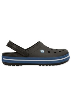 crocs crocband bottes chaussures sandales en charcoal gris & ocean bleu 11016 07w