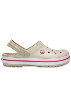 crocs crocband bottes chaussures sandales en stucco beige & rouge melon 11016 1as