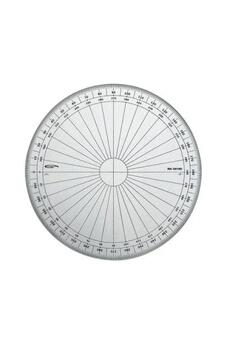 Rapporteur cercle entier degrés Ø 25 cm - Graphoplex {couleur