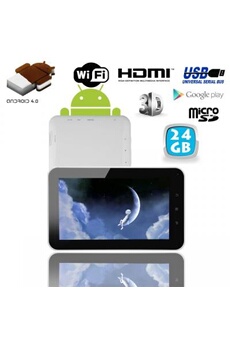 Tablette tactile GENERIQUE Tablette 7 Pouces Tactile Ips Quadcore Wifi  Bluetooth Android Micro SD 24Go Rose YONIS