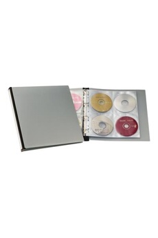 Rangement CD / DVD GENERIQUE Durable CD/DVD FIX - Pochette CD/DVD -  capacité : 1 CD, 1 DVD - transparent (pack de 10)