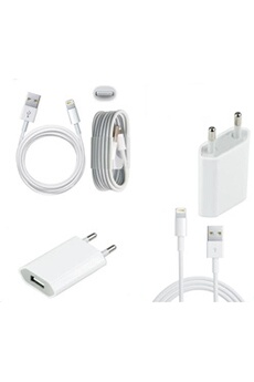 Chargeur pour iPhone 8/8 Plus/ 7/7 Plus/ 6/ 6S/ X/XR/XS/XS Max/SE 2020, 10,  11, 12, Airpods, iPad,5V 1A Adaptateur Secteur USB Prise avec Câble pour  Apple : : High-Tech