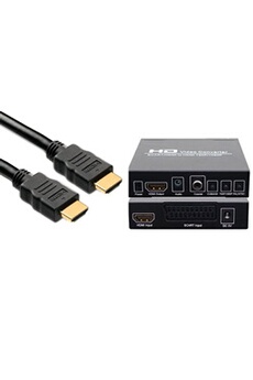 Adaptateur et convertisseur Qumox Convertisseur Péritel vers HDMI