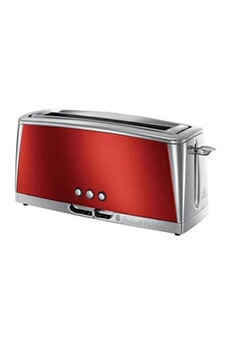 BLACK+DECKER Russel Hobbs 2-Tranches Grille-Pain Retro, Rouge