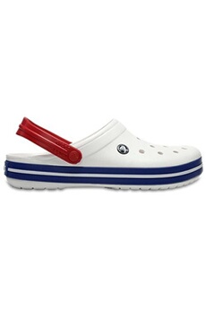 crocs crocband clogs chaussures sandales relaxed fit in blanc en bleu jean 11016 11i [uk m8/w9 us m9/w11]