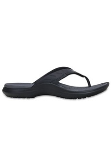 crocs modi sport flip flops relaxed fit sandales en noir & graphite 202636 02s [uk m12 us m13]