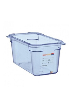 boîte hermétique bleue sans bpa en abs - gn 1/4 - plastique abs265