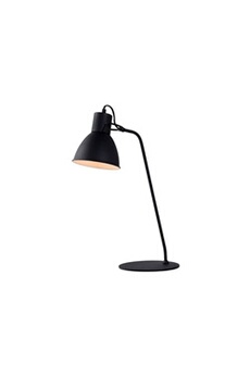 lampe de bureau orientable industrielle hauteur 50cm noir shadi noir noir