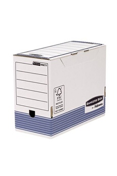 0027701 boite d'archives banker box system a4 montage automatique - dos de 15cm bleu (lot de 10)