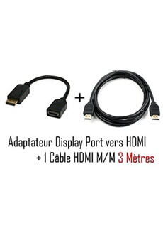 Adaptateur HDMI, DisplayPort Goobay 67881 [1x port Display mâle