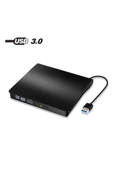 Lecteur CD DVD externe USB C, adaptateur USB Type C vers USB 3.0 Superdrive lecteur  optique