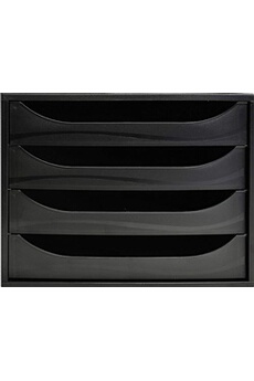 228014d ecobox caisson de 4 tiroirs ecoblack noir