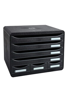 307714d store-box mini ecoblack 7 tiroirs noir