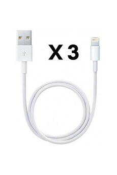 Câble data Moxie Noir/Blanc compatible Micro-USB + Chargeur allume