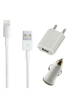 PHONILLICO® Chargeur Secteur Blanc pour iPad Air 1 - Chargeur Universel  Port Micro USB Data Chargeur Secteur Prise Murale