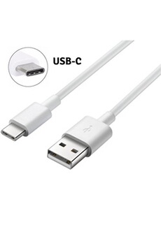 Cable USB-C Chargeur Blanc Pour ONEPLUS 7 PRO / ONEPLUS 7 / ONEPLUS 6T / ONEPLUS 6 / ONEPLUS 5T / ONEPLUS 5 / ONEPLUS 3T / ONEPLUS 3 - Cable Type