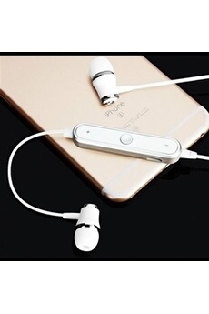Ecouteur sans fil + kit pieton + micro blanc pour samsung galaxy a30s