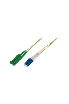 DIGITUS Professional - Cordon de raccordement - mode unique E2000/APC (M) pour mode unique LC/PC (M) - 3 m - fibre optique - duplex - 9 / 125