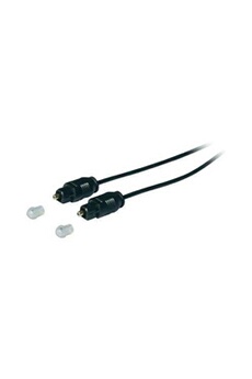 Câble [1x connecteur toslink mâle (odt) - 1x connecteur toslink mâle (odt)] 1.00 m noir contacts dorés