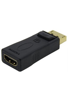VSHOP  Adaptateur Displayport vers HDMI avec retransmission audio Connecteur DP pour prise HDMI Idéal pour les produits Apple / Ordinateur etc. Full