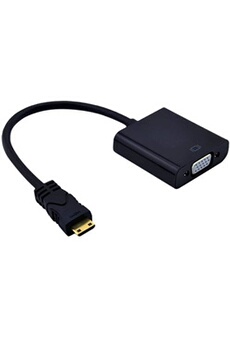 VSHOP mini-HDMI vers VGA m / f connecteur de câble adaptateur convertisseur