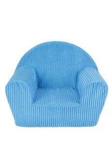 fun house fauteuil club cotele bleu en mousse pour enfant
