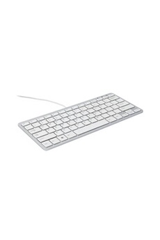 R-Go Compact Clavier, AZERTY (BE), blanc, filaire - Clavier - USB - AZERTY - Belge - blanc
