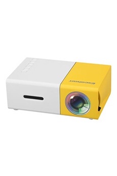 Vidéoprojecteur Pico LED YG300 Portable 320x240P 60 Soutien 1080p 50 Lumens, avec Interface AV, USB, carte SD, et HDMI, Version Européenne
