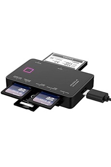 Lecteur de Carte USB 3.0 Compatible avec Une Grande majorités des Cartes mémoires Supporte SD, SDHC, SDXC, MS, Micro SD, Micro SDXC,