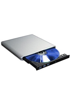 Lecteurs DVD GENERIQUE Lecteur/graveur cd-dvd-rw usb pour mac et pc  branchement portable externe (argent)