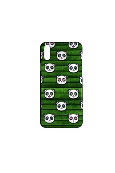 Coque rigide compatible pour iPhone XR Animal Panda Fun Kawaii 15