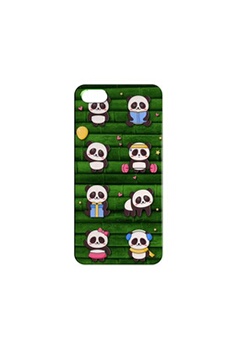 Coque rigide compatible pour iPhone 5 5S Animal Panda Fun Kawaii 16
