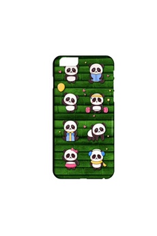Coque rigide compatible pour iPhone 6 6S Animal Panda Fun Kawaii 16